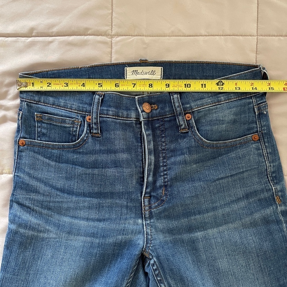 Madewell 9“ high rise skinny blue jeans Size 27 - Picture 5 of 6